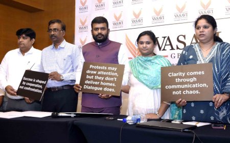 Vasavi Urban Announces Block-Wise Handover Timeline and ₹7,000 Monthly Support for Buyers