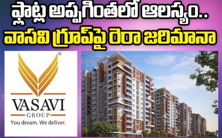ఫ్లాట్ అప్పగింతలో ఆలస్యం.. వాసవి రియల్టర్స్ పై జరిమానా