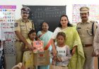 Rajapushpa opens Work Site School in Narsingi Construction Workers Children