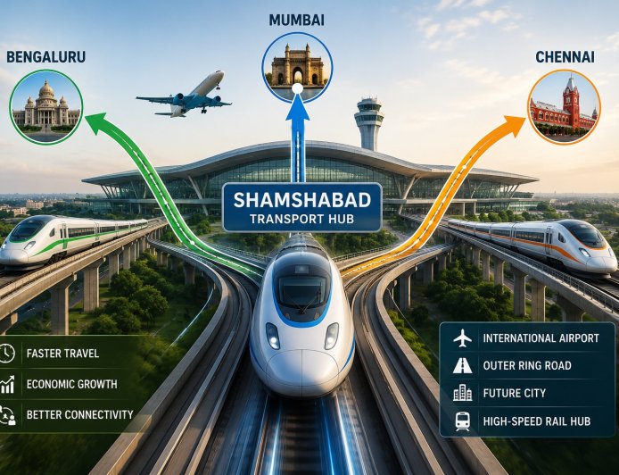 Shamshabad may anchor 3 bullet train corridors
