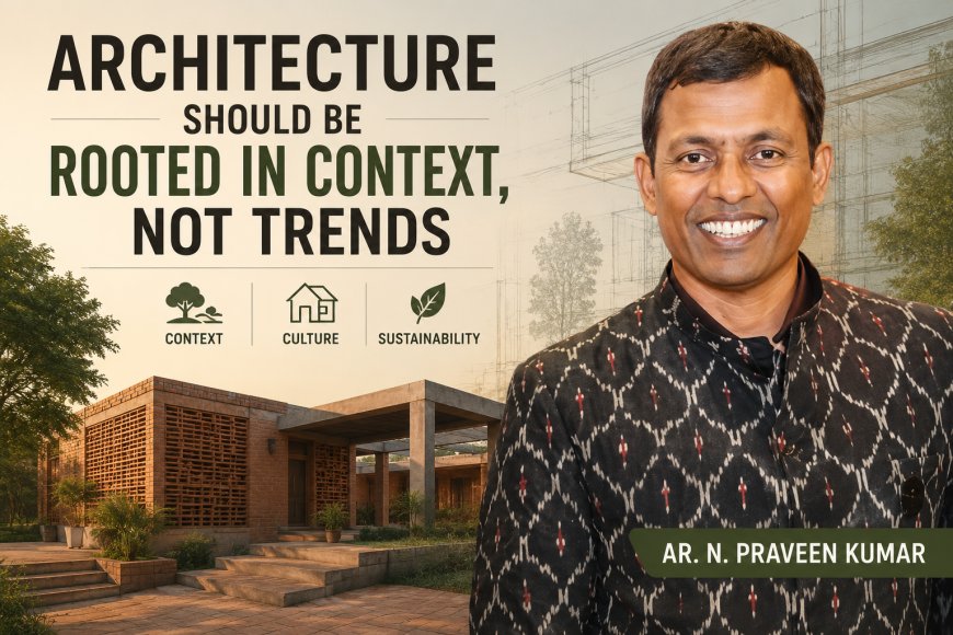 Architecture Should Be Rooted in Context, Not Trends: Ar. N. Praveen Kumar