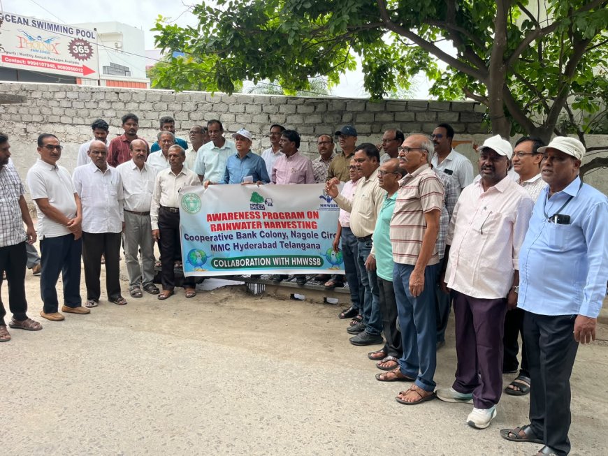 Co-op Bank Colony in Nagole Sets Benchmark for Rainwater Harvesting in Hyderabad