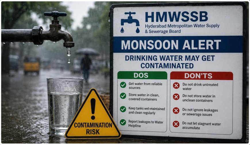 HMWSSB Steps Up Rain Preparedness, Tightens Measures to Prevent Water Contamination