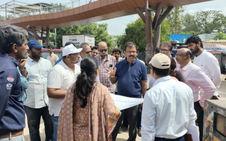 MMC Commissioner Inspects Uppal Zone, Reviews Nala, Road and Elevated Corridor Works