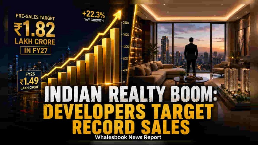 India Realty Pre-Sales May Rise 22.3% to ₹1.82 Lakh Crore in FY2027