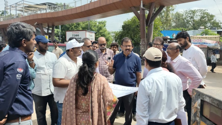 MMC Commissioner Inspects Uppal Zone, Reviews Nala, Road and Elevated Corridor Works