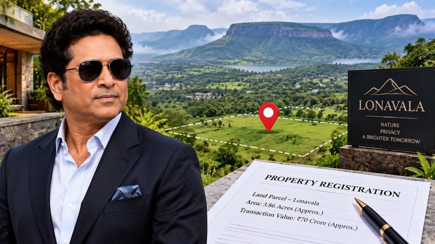 Sachin buys Lonavala land for ₹70 crore