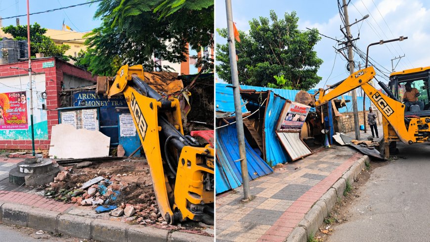 Roadside Obstructions Targeted, CMC Removes 238 Encroachments from 14.4 Km Stretch