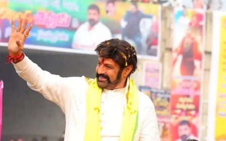 Balakrishna gives land for road widening near KBR Park