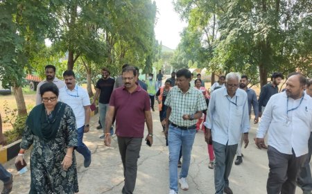 Amberpet STP Receives 280–290 MLD of Sewage, MMC Inspects Reuse Facilities