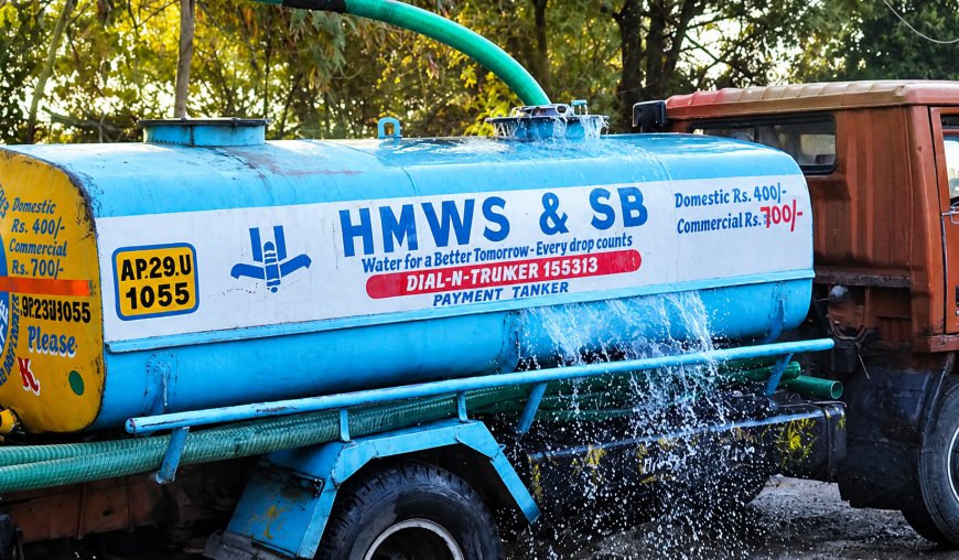 HMWSSB Sets Rs 5K Fine for Water-Wasting Tankers, Registration at Risk for Violations