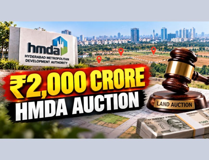 HMDA Eyes  ₹2,000 Crore from Land Auctions in Nov